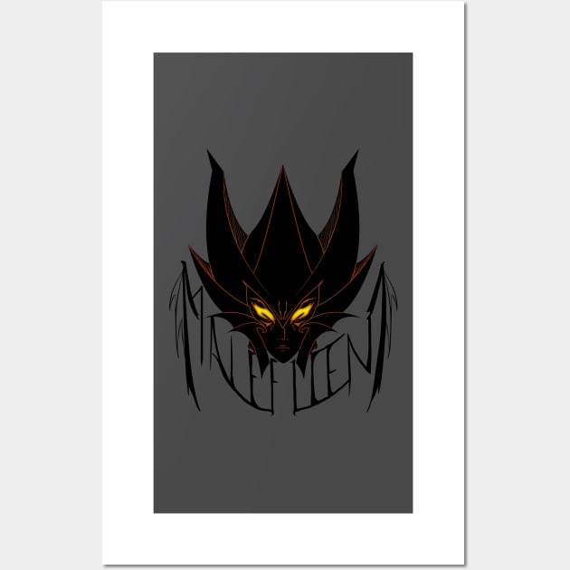 Maleficent Band Shirt Wall Art by linguard